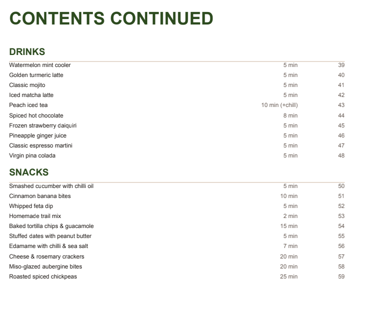 Chop, drop, and eat a recipe book for all your meals and drinks